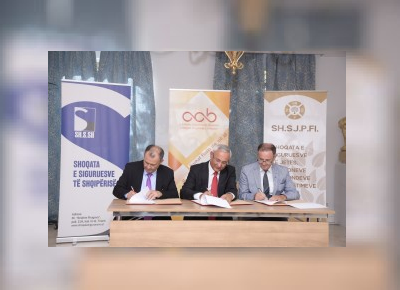 The signing of memorandum of cooperation in the financial and insurance field