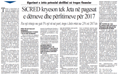 SiCRED leads the Life Insurance Market in the terms of Paid Claims and Benefits for 2017! Read the articles in the print media