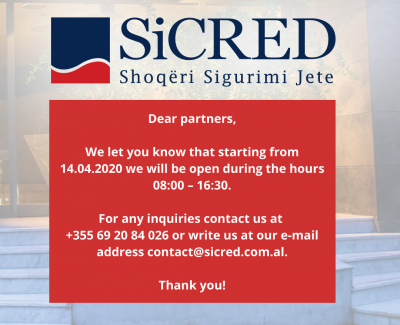 Notice on working hours